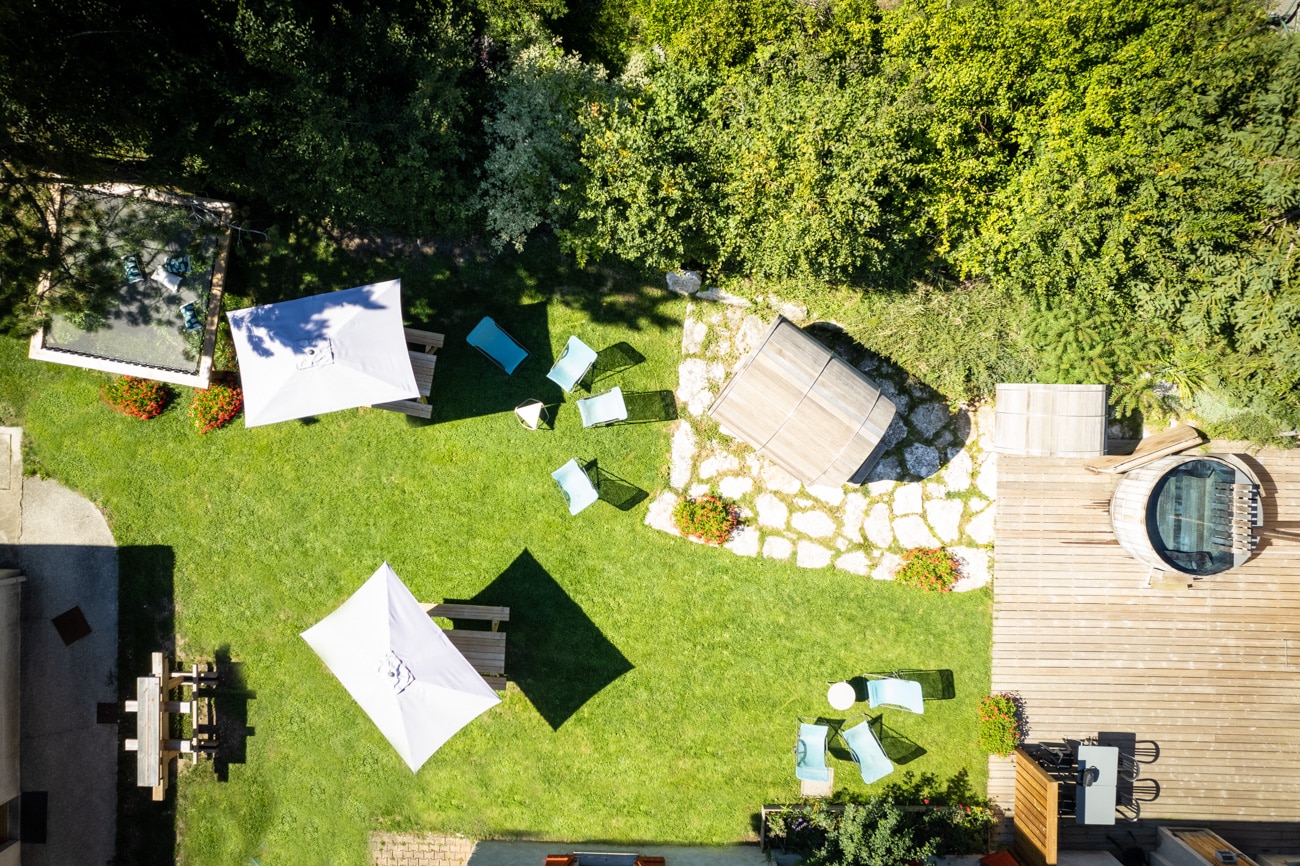 Jardin vu du ciel